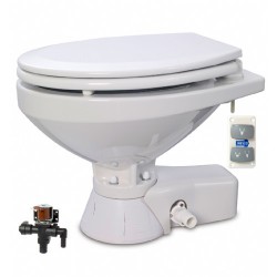 Jabsco Quiet Flush Stil Regular elektr. toilet 12V met solenoid