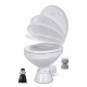 Jabsco Quiet Flush Stil Regular elektr. toilet 12V met spoelwaterpomp, soft closing