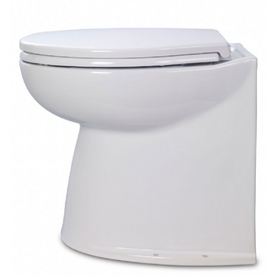 Jabsco De Luxe 17  elektr. toilet 24V, recht met solenoid