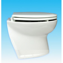 Jabsco De Luxe 14  elektr. toilet 12V, schuin met spoelwaterpomp