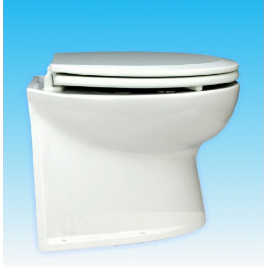 Jabsco De Luxe 14  elektr. toilet 12V, recht met spoelwaterpomp