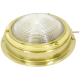 allpa Messing Kajuitlamp met geribde lens, 12V -15W, A=140mm, B=98mm, met ventilatie & schakelaar