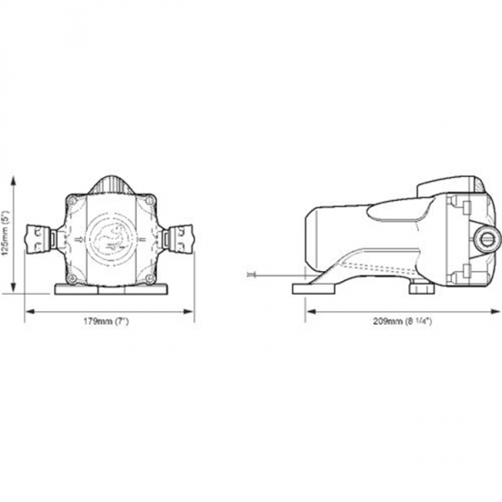 FW0814 Drinkwaterpomp 8l 12V 2bar R