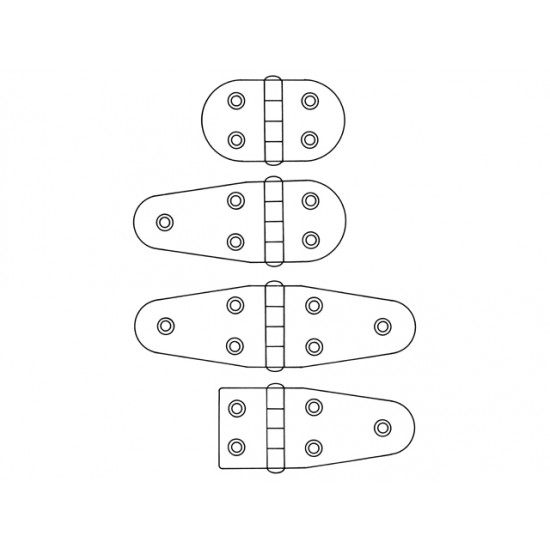 SCHARNIER RVS 95X38,5X2 MM