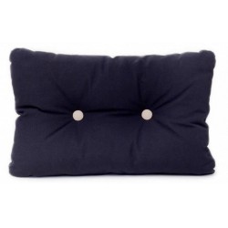 Cushion black with brown buttons