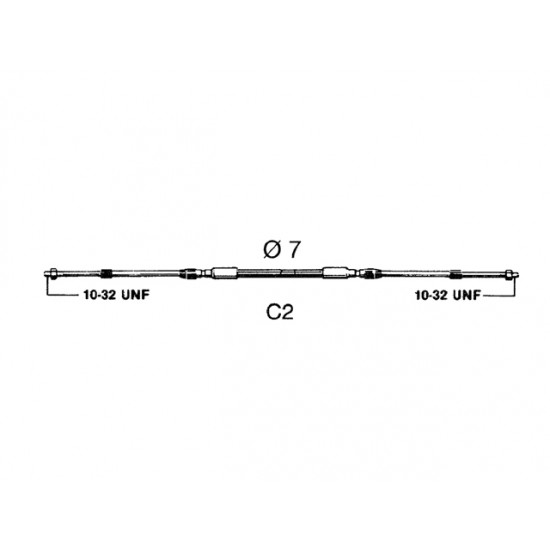 Schakelkabel C2 13ft 3.97m