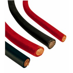 Dubbel geisoleerde kabel zwart 25  mm¦