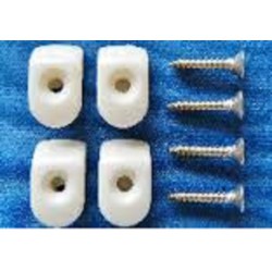 White hooks-screws (4 pcs.)