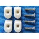 White hooks-screws (4 pcs.)