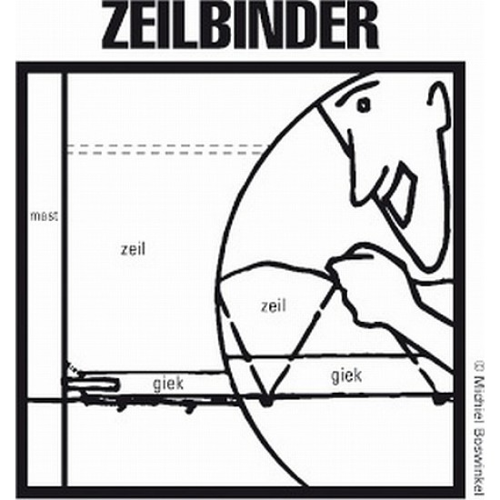 Zeilbinder, 2m spin, rood