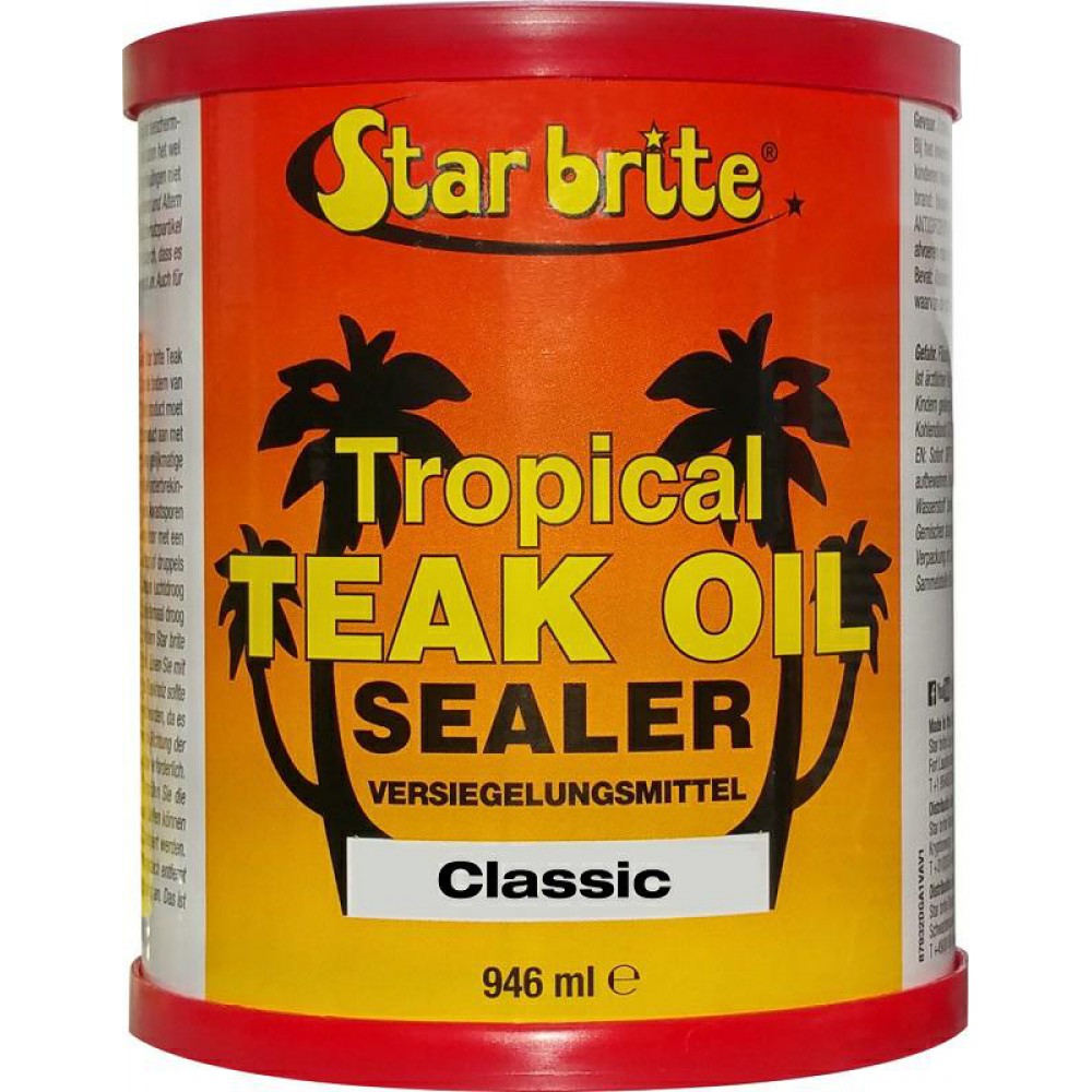 Tropical Teak Oil Sealer Classic 946Ml.