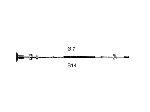 30081H B14 MOTORBED.KABEL 2,14 M