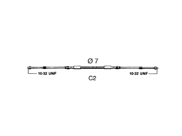 30108V C2 MOTORBED.KABEL 1,83 M