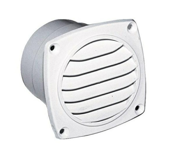 Ventilatierooster abs 92x92mm wit
