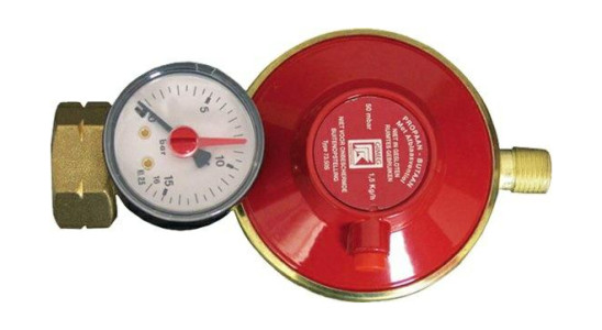 Gasdrukregelaar shell-combi 30mbar manometer met + l bu