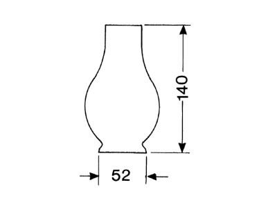 LAMPEGLAS 1 LIGNE X 140MM