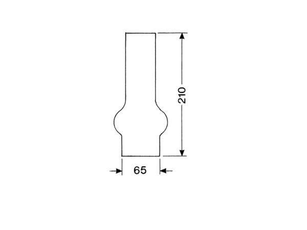 LANTAARNGLAS 20 LIGNE 21 CM