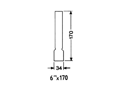 LAMPEGLAS 6 LIGNE X 170 MM