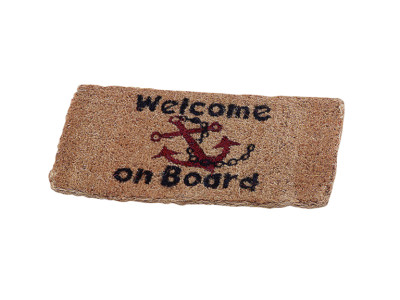 MAT WELCOME ON BOARD 35X70