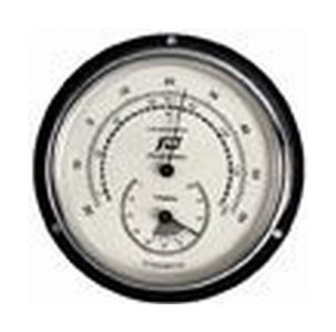 Thermometer-hygrometer 3 inch chroom