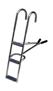 Boegladder RVS 3 treden