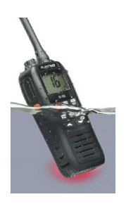 VHF SX-400 handmarifoon, drijvend