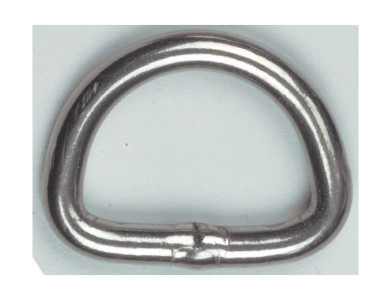 D-Ring RVS gelast 25mm x 5mm