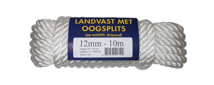 Prijslandvast 10mm x 8m Wit