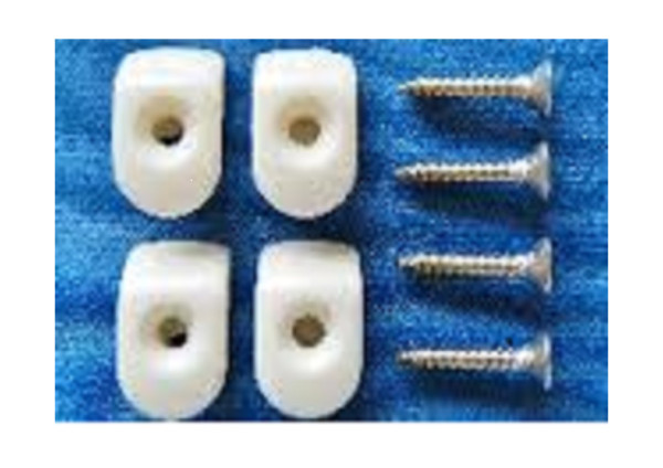White hooks-screws (4 pcs.)