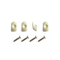 White hooks-screws (4 pcs.)