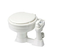 Handtoilet Sealock met bajonet sluiting, pot en bril kunststof wit