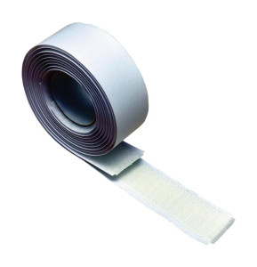 Zelfklevend klittenband 25 mm x 1 m wit