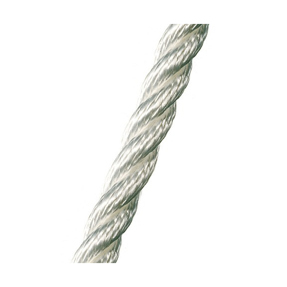 3-Strengs Polyester 6 mm. Wit