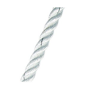 3-Strengs Polyester 8 mm. Wit