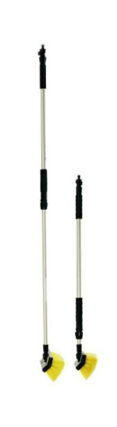 Alu wasborstel de luxe, uitschuifbaar 90 - 175 cm, met waterdoorlaat