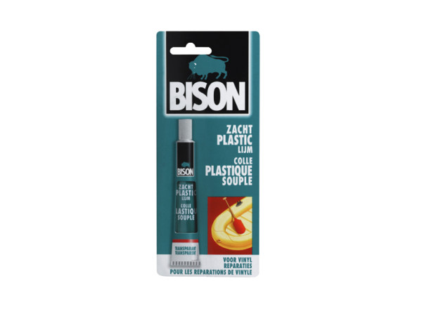Bison zacht plastic lijm 25ml foliekaa