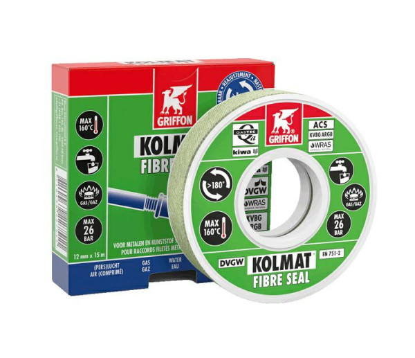 KOLMAT FIBRE SEAL 12mmx15 mtr