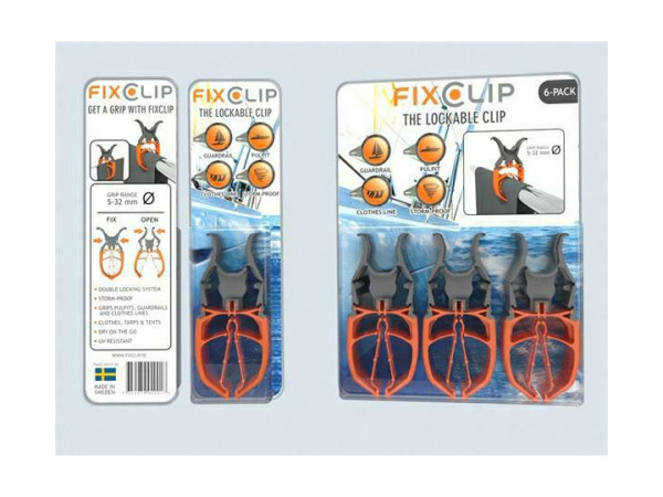 Fixclip wit 6-pack