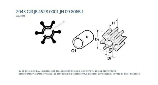 Technautic Impeller 7401 + Inbussl.
