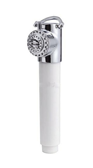 Douche met metalen kop