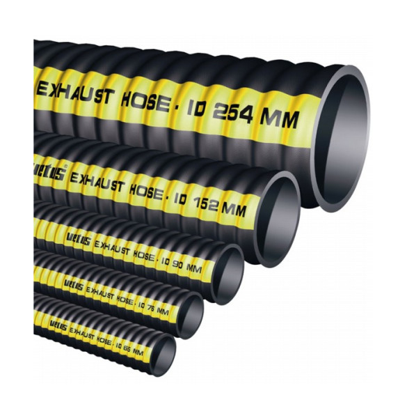 Meter uitlaatslang rubber, D 45mm