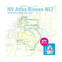 NV Atlas NL 7 Waterkaart Nederland Zuid, Arnhem - Maastricht