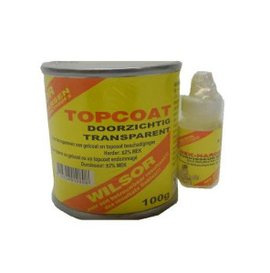 Topcoat transparant -set 100 gr