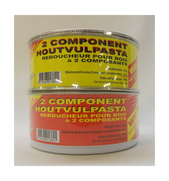Houtvulpasta op epoxybasis -set 0,50 kg