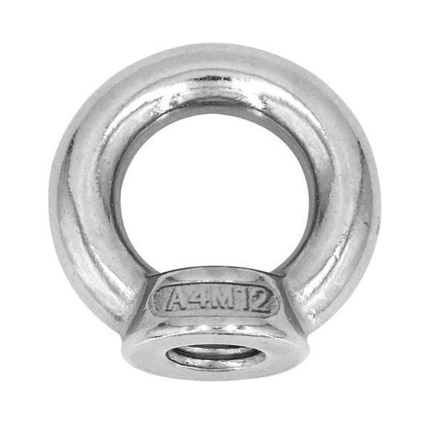 Hollex oogmoer M10 DIN582 rvs316