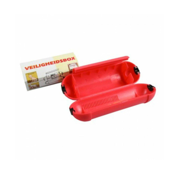STEKKERSAFE-VEILIGHEIDSBOX ROOD
