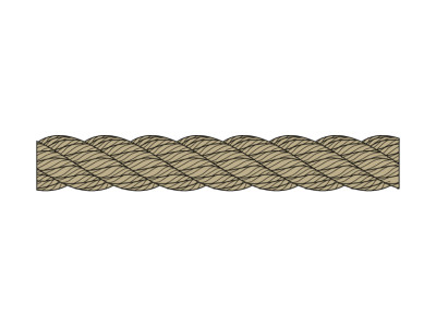 POLYESTER CLASSIC GESL. 12MM