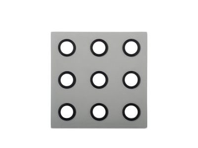 onderzetter domino - grey