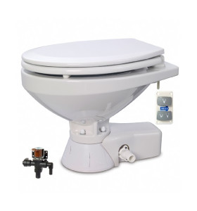 Jabsco Quiet Flush Stil Regular elektr. toilet 24V met solenoid