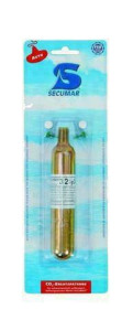 60g CO2 patroon met 2 tabletten+pin voor automatische vesten